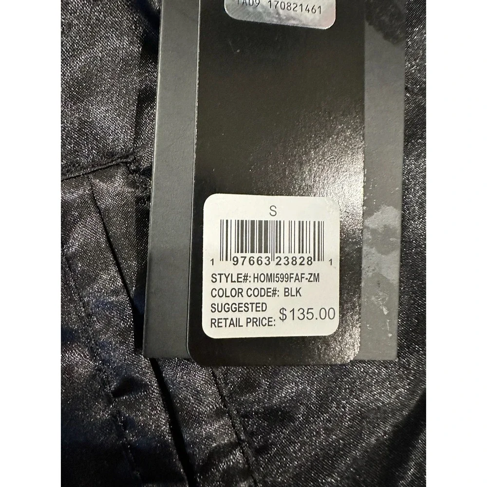 Atlanta Falcons Jacket Mens Small Black Red Satin Varsity Bomber Coat Retro NFL - Picture 7 of 7